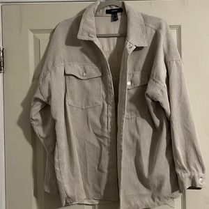 Tan corduroy Shacket